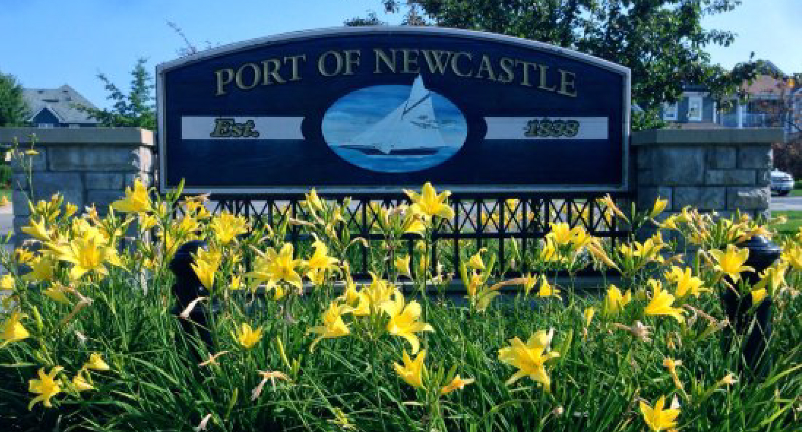 Photograph of Port of Newcastle sign.